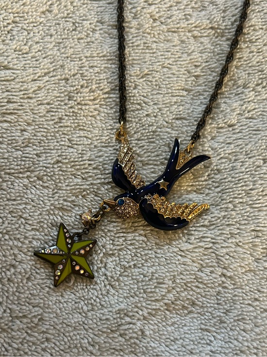 Betsey Johnson Jewelry - Betsey Johnson Blue Bird Necklace